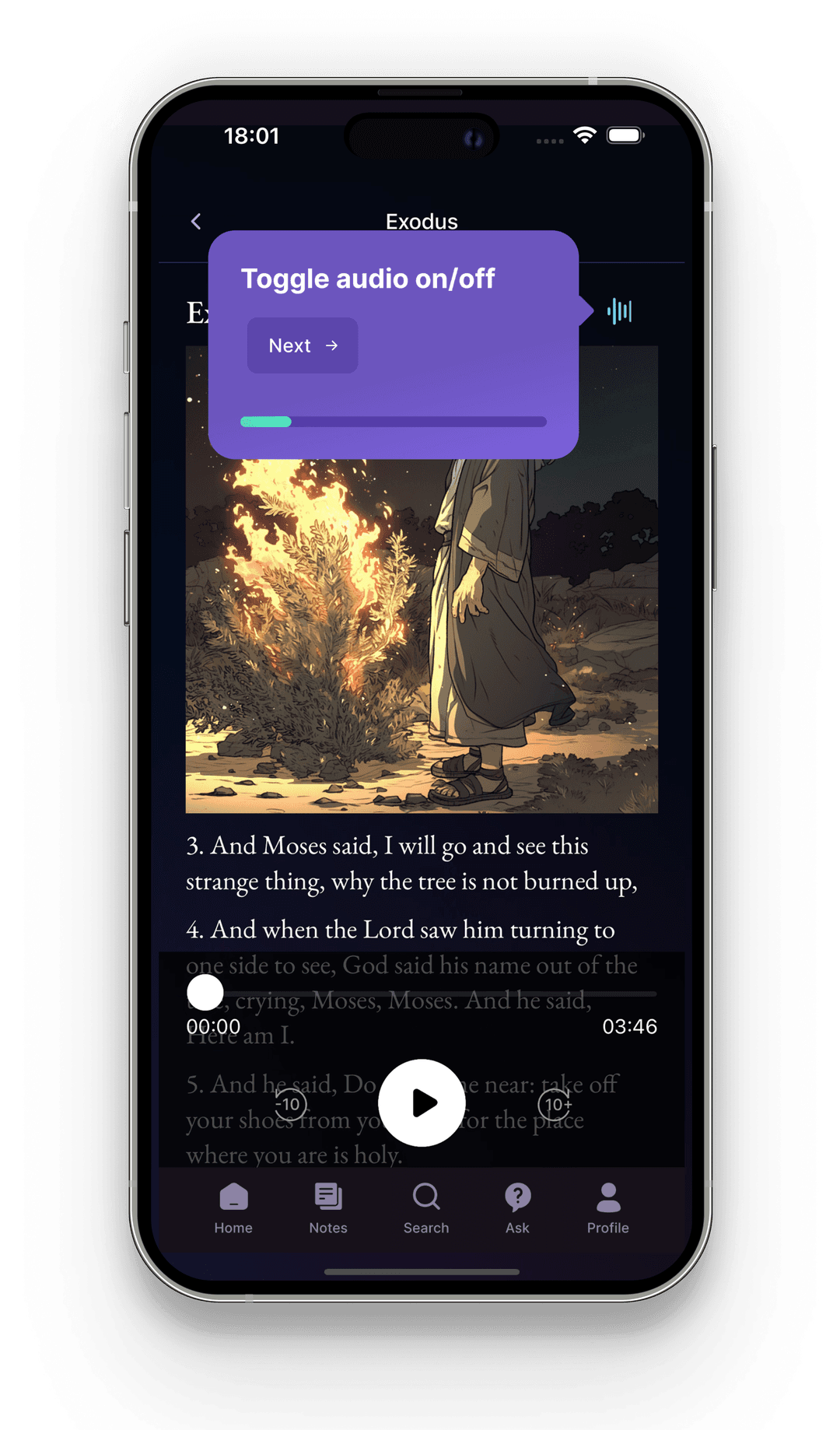 Personal notes feature