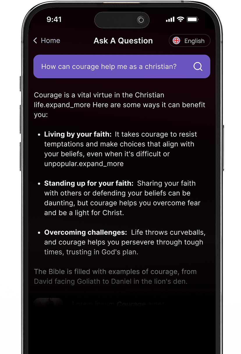 Ask the Bible feature